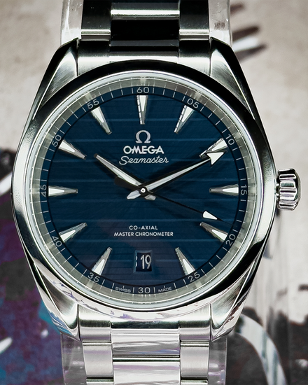 No Reserve - 2024 Omega Seamaster Aqua Terra 150M 38MM Blue Dial Steel Bracelet (220.10.38.20.03.001)