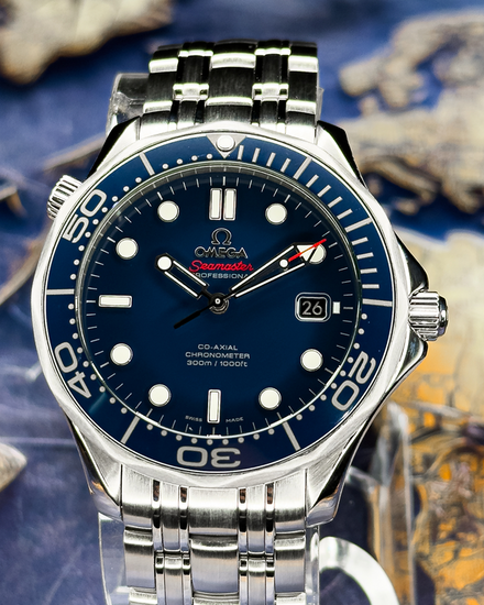 No Reserve - Omega Seamaster Diver 300M 41MM Blue Dial Steel Bracelet (212.30.41.20.03.001)