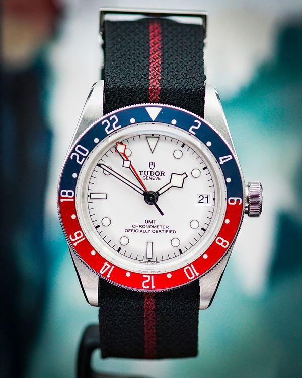 No Reserve - 2024 Tudor Black Bay GMT "Pepsi" 41MM White Dial Textile Strap (79830RB)