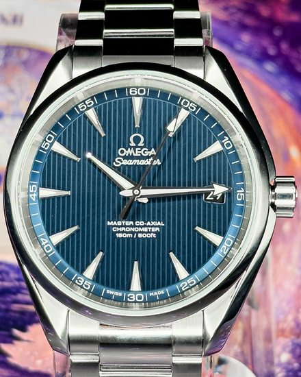 No Reserve - 2023 Omega Seamaster Aqua Terra 150M 41.5MM Blue Dial Steel Bracelet (231.10.42.21.03.003)