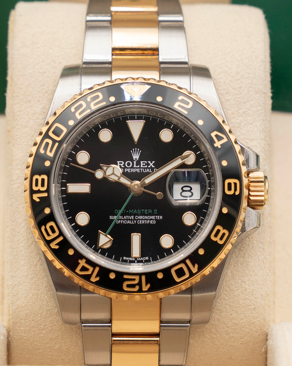 2017 Rolex GMT-Master II 40MM Black Dial Two-Tone Oyster Bracelet (116713LN)
