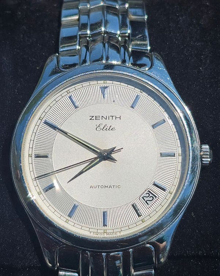 Zenith Elite 36MM Silver Dial Steel Bracelet (90/02.0040.670)