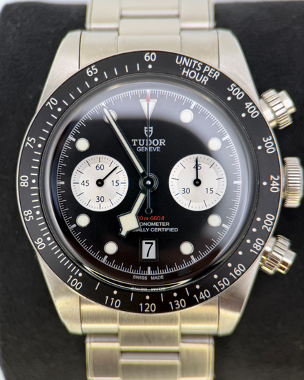 No Reserve - 2021 Tudor Black Bay Chrono 41MM Black Dial Steel Bracelet (79360N)