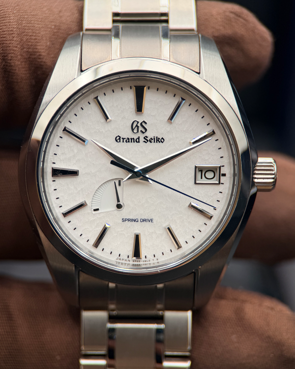 2021 Grand Seiko Heritage Spring Drive "Snowflake" 41MM White Dial Titanium Bracelet (SBGA211)
