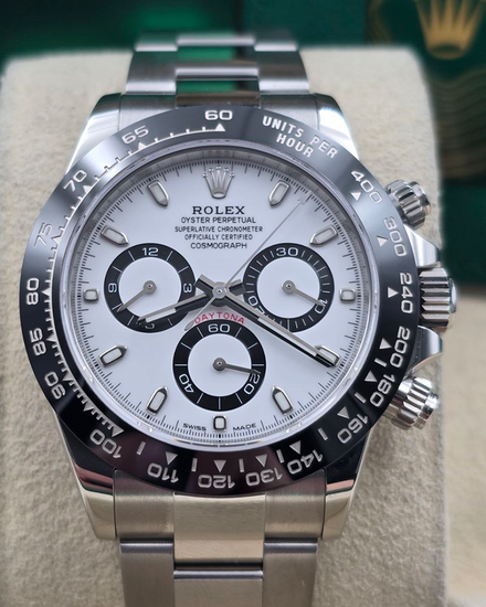 2023 Rolex Cosmograph Daytona "Panda" 40MM White Dial Oyster Bracelet (116500LN)