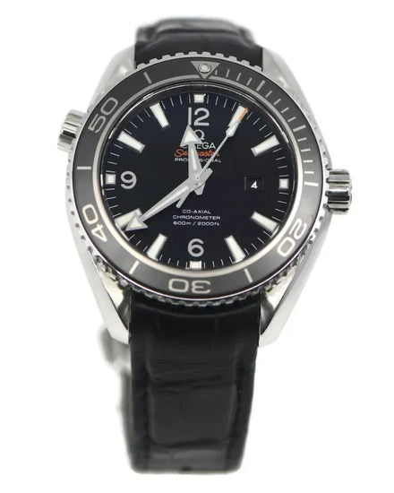 Omega Seamaster Planet Ocean 600M 37.5MM Black Dial Leather Strap (232.33.38.20.01.001)