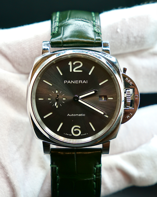 No Reserve - 2021 Panerai Luminor Due 42MM Grey Dial Leather Strap (PAM00904)