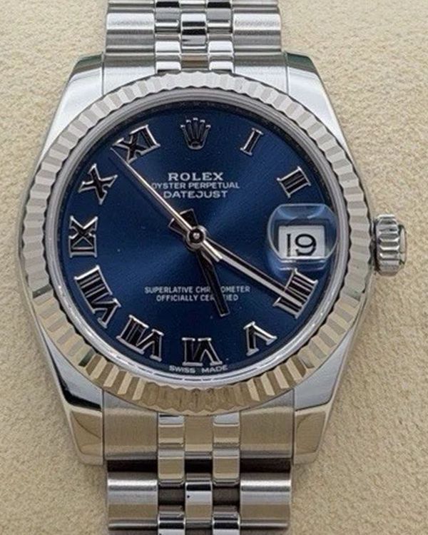 2019 Rolex Datejust 31MM Blue Dial Jubilee Bracelet (178274)
