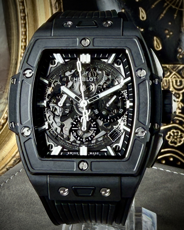 2023 Hublot Spirit Of Big Bang Black Magic 42MM Skeleton Dial Rubber Strap (642.CI.0170.RX)