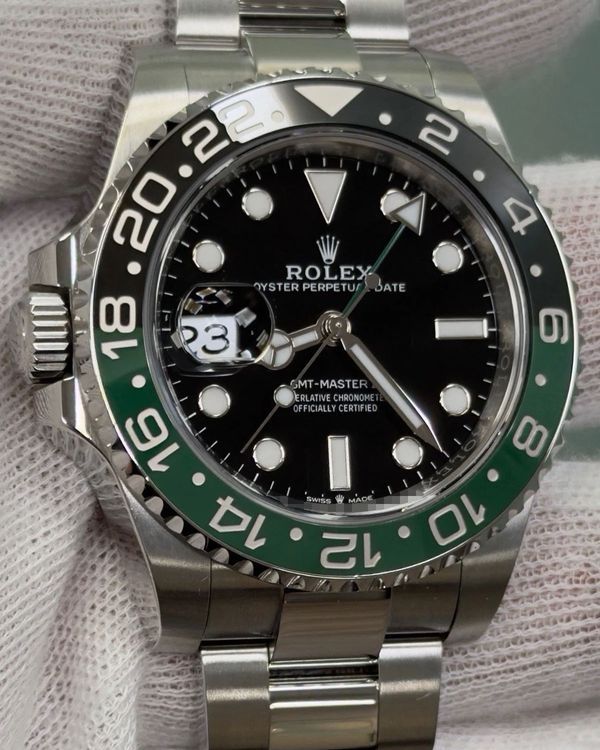 2025 Rolex GMT-Master II "Sprite" 40MM Black Dial Oyster Bracelet (126720VTNR)