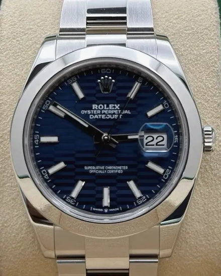 2024 Rolex Datejust 41MM Blue Dial Oyster Bracelet (126300)