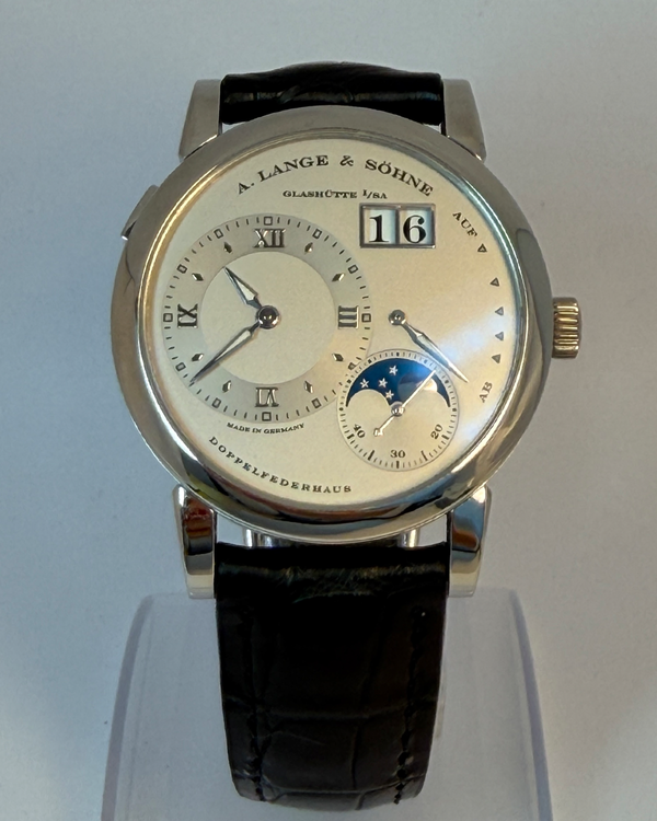 A. Lange & Söhne Lange 1 Moonphase 38.5MM Silver Dial Leather Strap (109.025)