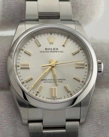 2025 Rolex Oyster Perpetual 36MM Silver Dial Oyster Bracelet (126000)