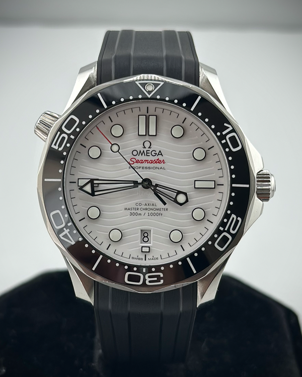 2023 Omega Seamaster Diver 300M 42MM White Dial Rubber Strap (210.32.42.20.04.001)