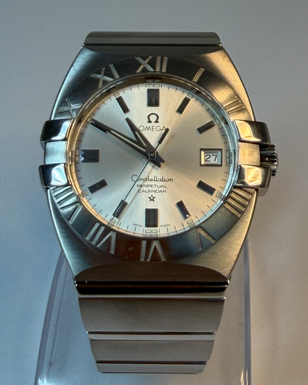 Omega Constellation Perpetual Calendar 38MM Quartz Silver Dial Steel Bracelet (1513.30.00)