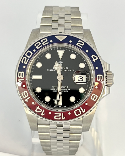 Rolex GMT-Master II "Pepsi" 40MM Black Dial Jubilee Bracelet (126710BLRO)