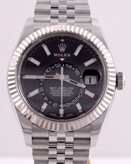 2021 Rolex Sky-Dweller 42MM Black Dial Jubilee Bracelet (326934)