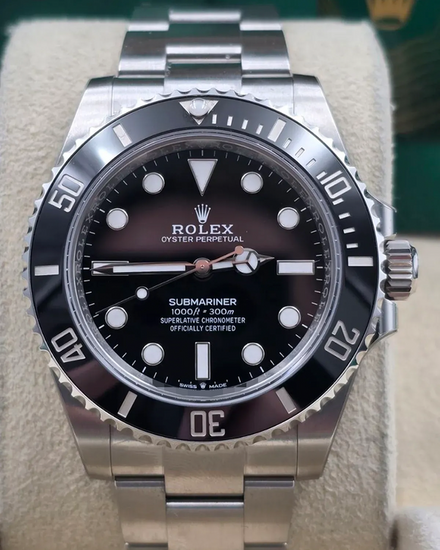 2024 Rolex Submariner No-Date 41MM Black Dial Oyster Bracelet (124060)
