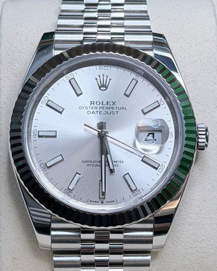 2025 Rolex Datejust 41MM Silver Dial Jubilee Bracelet (126334)