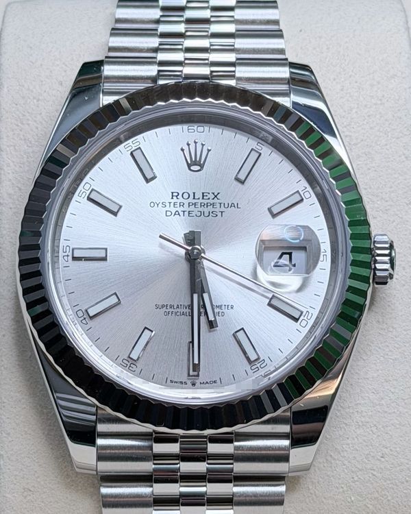 2025 Rolex Datejust 41MM Silver Dial Jubilee Bracelet (126334)