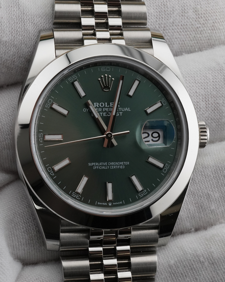2025 Rolex Datejust 41MM Green Dial Jubilee Bracelet (126300)