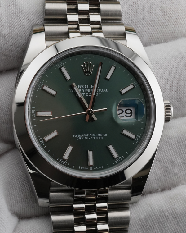 2025 Rolex Datejust 41MM Green Dial Jubilee Bracelet (126300)