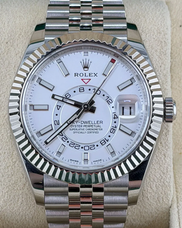 2022 Rolex Sky-Dweller 42MM White Dial Oyster Bracelet (326934)
