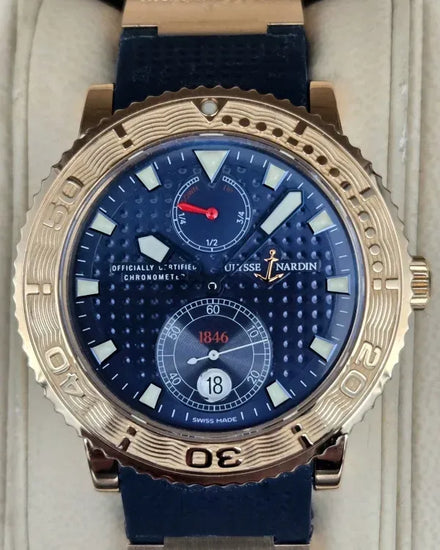 Ulysse Nardin Marine L.E. 41MM Blue Dial Rubber Strap (266-51)