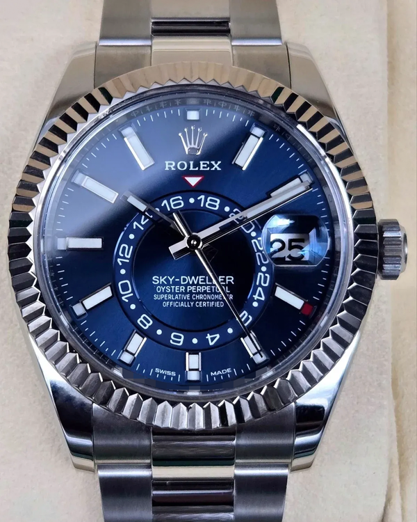 2019 Rolex Sky-Dweller 42MM Blue Dial Oyster Bracelet (326934)