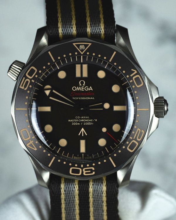 2024 Omega Seamaster Diver 300M 007 Edition "No Time to Die" 42MM Brown Dial Textile Strap (210.92.42.20.01.001)