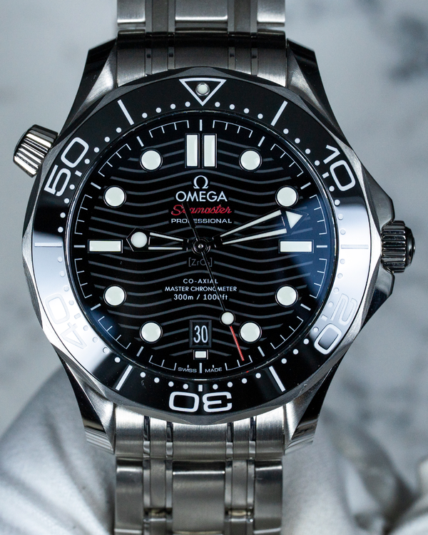 2018 Omega Seamaster Diver 300M 42MM Black Dial Steel Bracelet (210.30.42.20.01.001)
