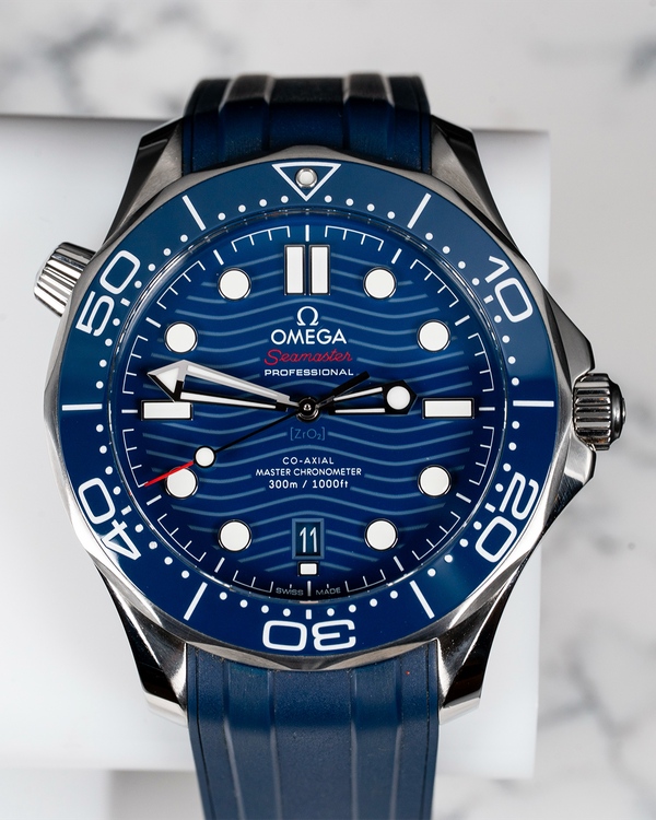 2023 Omega Seamaster Diver 300M 42MM Blue Dial Rubber Strap (210.32.42.20.03.001)