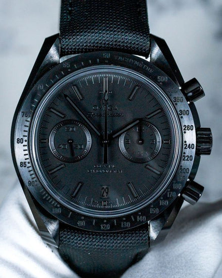 2025 Omega Speedmaster Dark Side of the Moon "Black Black" 44.25MM Black Dial Textile Strap (311.92.44.51.01.005)