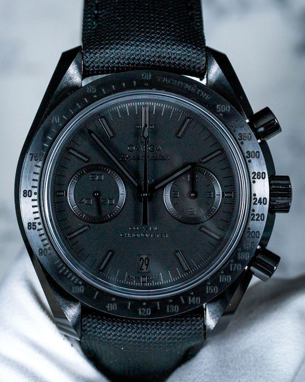 2025 Omega Speedmaster Dark Side of the Moon "Black Black" 44.25MM Black Dial Textile Strap (311.92.44.51.01.005)