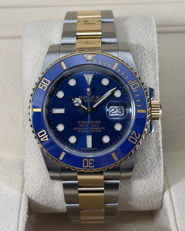 2015 Rolex Submariner Date "Bluesy" 40MM Blue Dial Two-Tone Oyster Bracelet (116613LB)