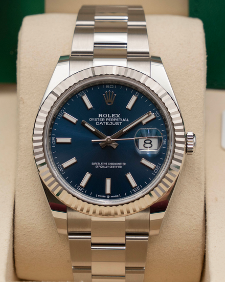 2026 Rolex Datejust 41MM Blue Dial Oyster Bracelet (126334)