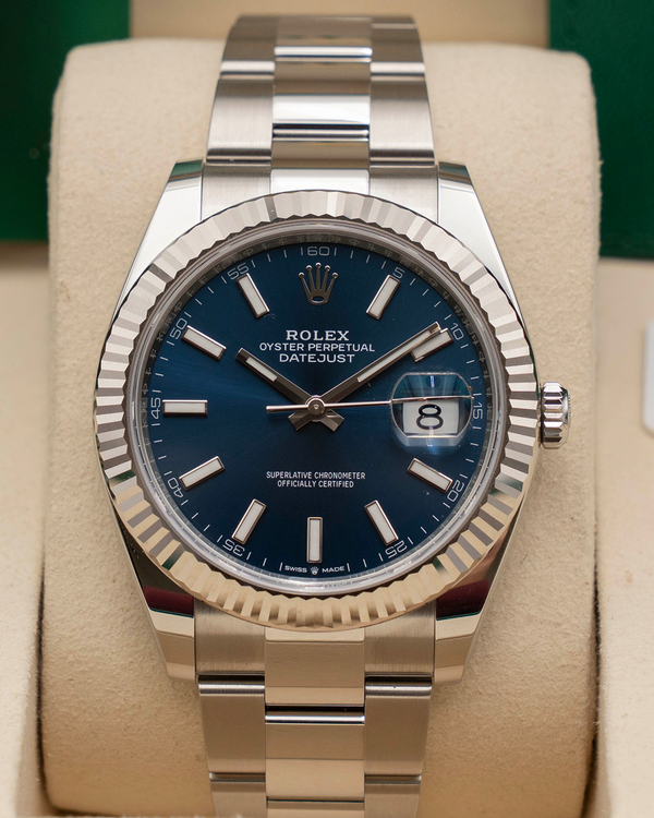 2026 Rolex Datejust 41MM Blue Dial Oyster Bracelet (126334)