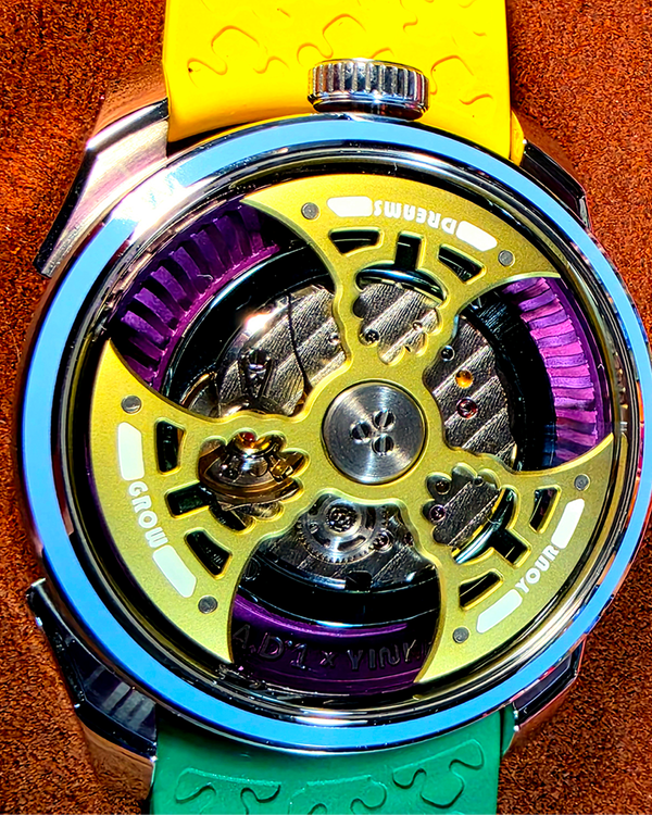 2026 MB&F MAD Edition 1 x Yinka Ilori "Grow Your Dreams Slowly" "Sun" L. E. 42MM Skeleton Dial Rubber Strap (M.A.D.1S)