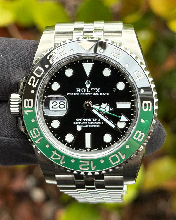 2022 Rolex GMT-Master II "Sprite" 40MM Black Dial Jubilee Bracelet (126720VTNR)