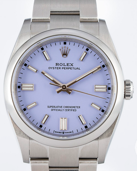 2026 Rolex Oyster Perpetual 36MM Lavender Dial Oyster Bracelet (126000)