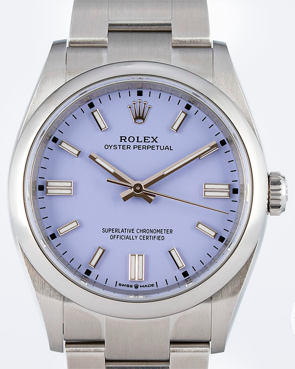 2026 Rolex Oyster Perpetual 36MM Lavender Dial Oyster Bracelet (126000)