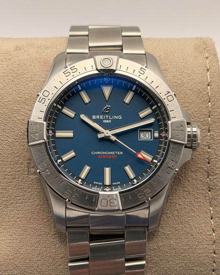 Breitling Avenger 42MM Blue Dial Steel Bracelet (A17328)