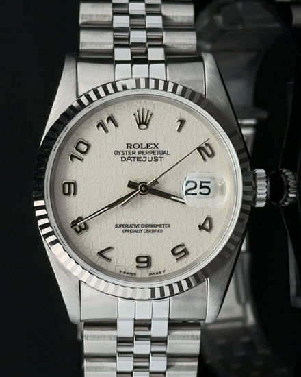 1996 Rolex Datejust 36MM White "Jubilee" Dial Jubilee Bracelet (16234)