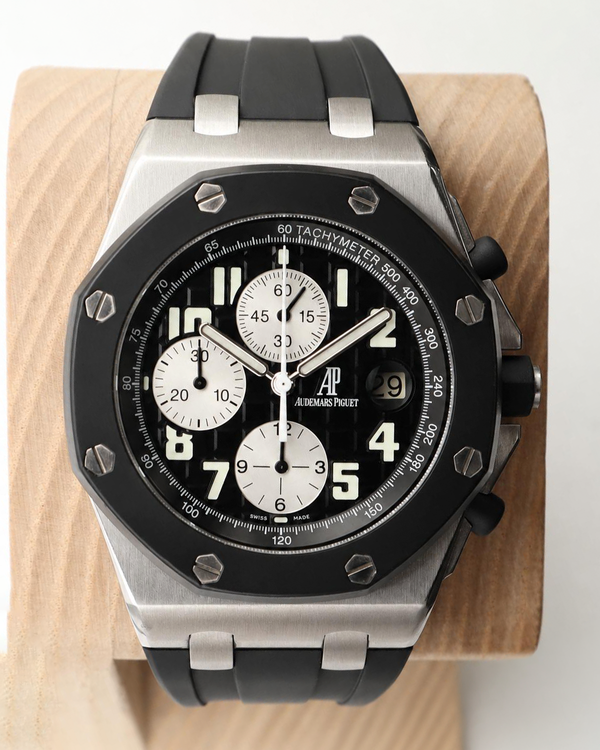 Audemars Piguet Royal Oak Offshore Chronograph 42MM Black Dial Rubber Strap (25940SK.OO.D002CA.01.A)