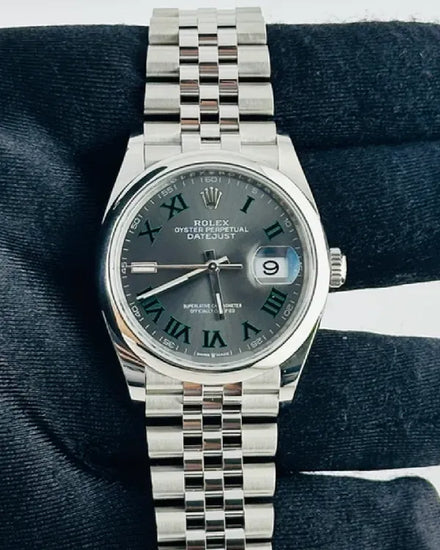 2026 Rolex Datejust "Wimbledon" 36MM Slate Dial Jubilee Bracelet (126200)