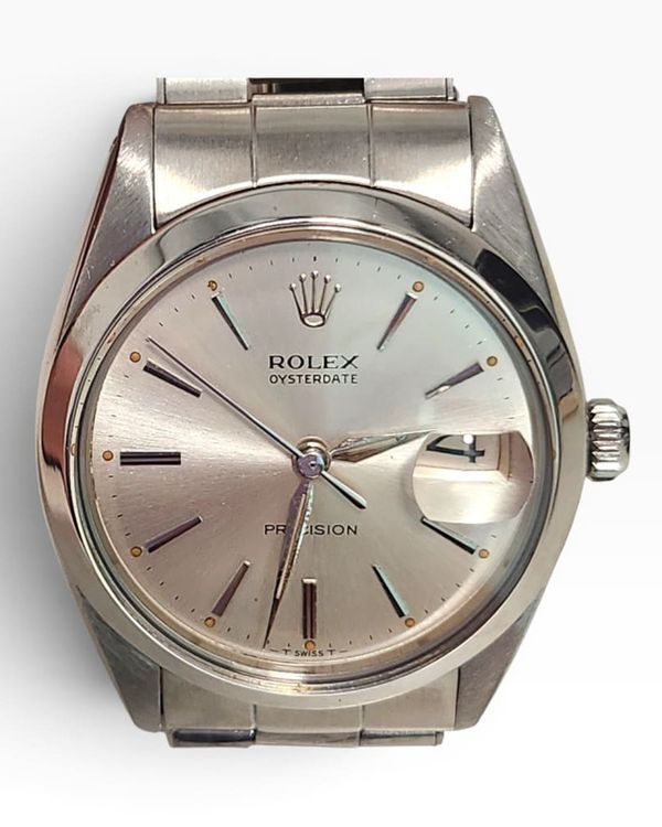 Rolex Oyster Precision Date 34MM Silver Dial Oyster Bracelet (6694)