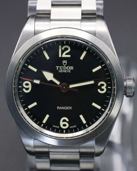 No Reserve - 2022 Tudor Ranger 39MM Black Dial Steel Bracelet (79950)