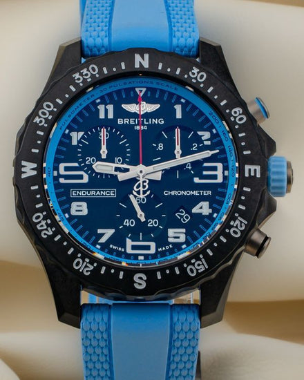 No Reserve - 2024 Breitling Endurance Pro 38MM Quartz Black Dial Rubber Strap (X83310)