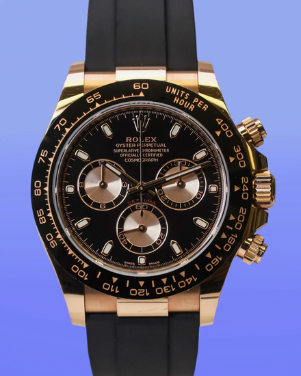 2019 Rolex Cosmograph Daytona 40MM Black Dial Oysterflex Strap (116515LN)