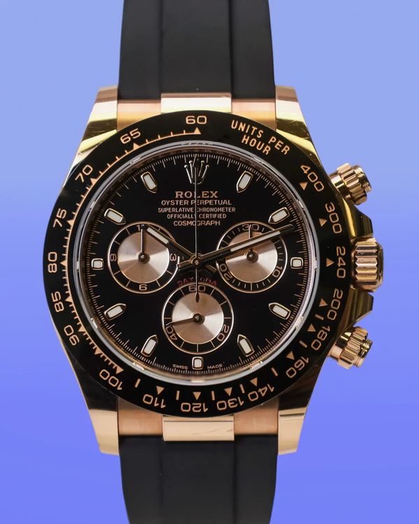 2019 Rolex Cosmograph Daytona 40MM Black Dial Oysterflex Strap (116515LN)